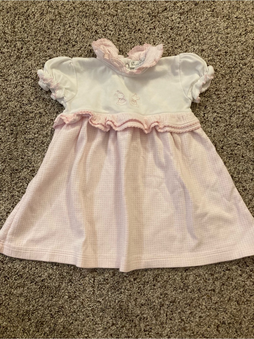 Kissy Kissy Pink & White Bunny Dress